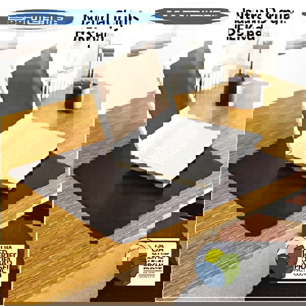 DESK PAD,20X36,NAT. OR,BK